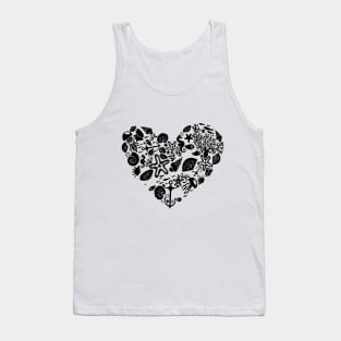 Heart of seashells Tank Top